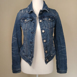 Women's Anthropologie Pilcro & The Letterpress Denim Jacket Blue Size XS